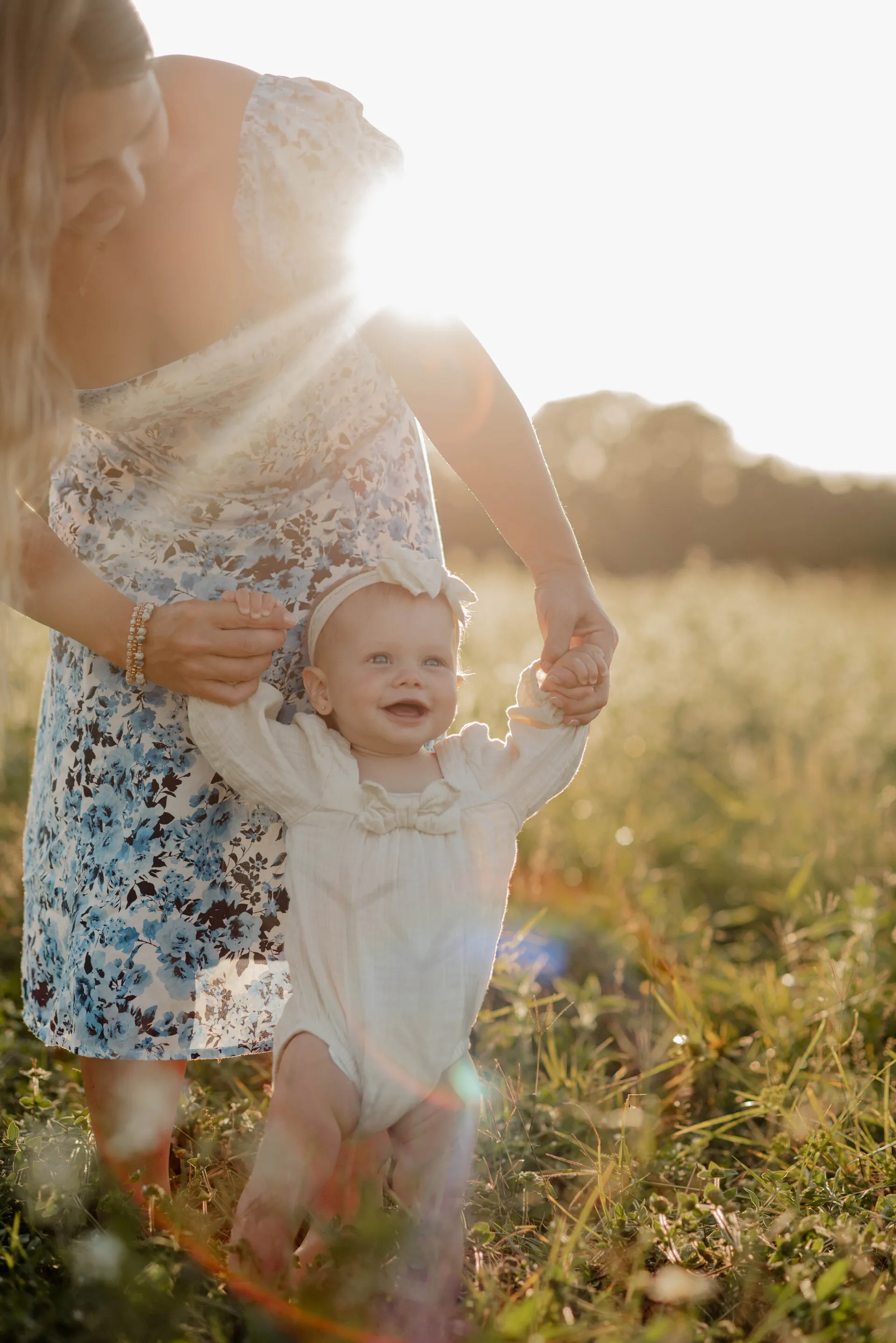 Woman and her baby